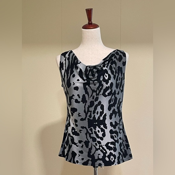 Abstract Print Sleeveless Top Bundle M Brown Multi M - Picture 3 of 11